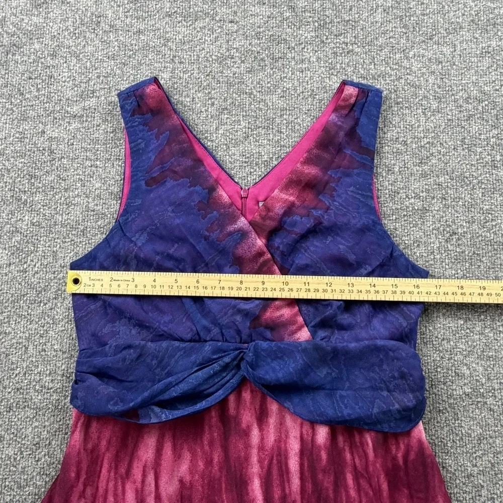 Rabbit‎ Rabbit Designs M Pink Purple Tie Dye Maxi Dress Sleeveless